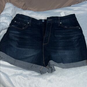 No boundaries Women's Dark Denim Shorts junior size 17